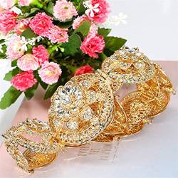 Damen-Blumen-Metallgürtel, Hochzeitskleid, Schmuck, Kristall, Taillenkette, runde Schnalle, Bund von Youllyuu