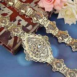 Damen Bronze Algerien Gürtel Marokko Kaftan Gürtel Braut Hochzeit Schmuck Traditionelle Abaya Taillenkette von Youllyuu