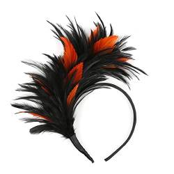 Ostern Festival Haarschmuck Farben Haarband Party Kopfschmuck Frauen Flapper Feder Stirnband von Youllyuu