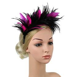 Ostern Festival Haarschmuck Farben Haarband Party Kopfschmuck Frauen Flapper Feder Stirnband von Youllyuu