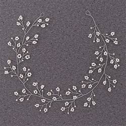 Youllyuu Damen Braut-Stirnband Hochzeit Haarband Perlen Stirnband Brautjungfer Haarschmuck Tiaras von Youllyuu