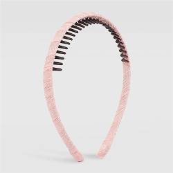 Youllyuu Dehnbare Elastische Dünne Stirnbänder Halten Kamm Hairgrips Mit Zähnen Rutschfestes Haarband Haarschmuck rosa von Youllyuu