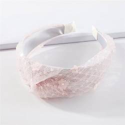 Youllyuu Sommer Blume Kreuz Geknotet Stirnband Für Frauen Mädchen Mesh Haarband Elastische Kopf Hoop Turban Haar Zubehör Schmuck Rosa von Youllyuu