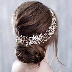 Youllyuu Strass-Stirnbänder für Damen, Hochzeit, Haarschmuck, Brautschmuck, Tiara, Hochzeit, Haarband, Haarschmuck, Kopfschmuck von Youllyuu