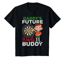 Kinder Darts Baby Dart Spieler Boy Daddy's Future Darts Buddy T-Shirt von Young Darts Player Child