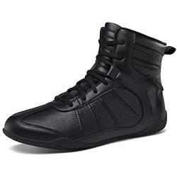 Youngtie Herren Boxschuhe Pro Wrestling Schuhe Damen Fitness Training Boxstiefel Schwarz EU 41 von Youngtie