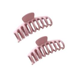 Youning Große Haarklammer,Klaue Clips,Haarspangen,haarspangen mädchen,Unregelmäßige,Rutschfeste Haarnadel,Damen Dicke Haare Klaue Klammern Haarbackenclips 11cm (2PCS-Rosa) von Youning