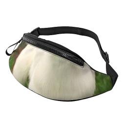 Goat Fanny Pack für Damen Herren Mode Hüfttasche Crossbody Bauchtaschen für Wandern Laufen Reisen Hüfttasche, Schwarz , Einheitsgröße, Reise-Kleidersack von YoupO