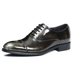 Herren Business Oxfords Kleid Schuhe Schnürhalbschuhe Formelle Lederschuhe,Grau,42 von Youpin Source