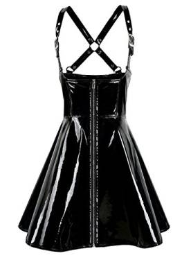 Your Fetish World Schwarz PVC Mini Kleid Ouvert Gr. M von Your Fetish World