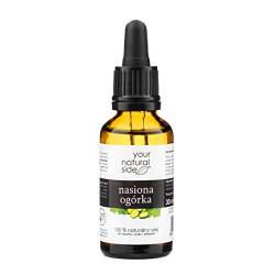 Your Natural Side Samen Gurken Kosmetiköl | Cucumis Sativus (Cucumber) Seed Oil 30ml ungetraffiniert von Your Natural Side