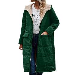 Damen Mantel Gefüttert Winterjacke Übergangsjacke, Wintermantel Parka Fleecejacke Warme Teddyfell Kapuzenjacke Thermal Elegant Outdoorjacke Winddicht Winterparka Winter Jacken Windbreaker Dicker von Yourumao