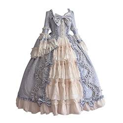 Viktorianisches Kleid für Damen Lolita Kleid Süßes Prinzessin Kleid Renaissance Maxikleid Halloween Kostüm Court Cosplay Mittelalterlichen Ballkleid Elegant Abendkleid Gothic Festkleid Korsettkleid von Yourumao