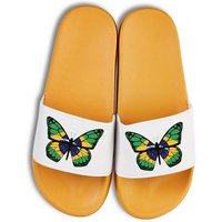 Youth Designz Brasil Butterfly Unisex Badelatschen Flip Flops Badeschuh mit lustigen Logo für Damen und Herren von Youth Designz