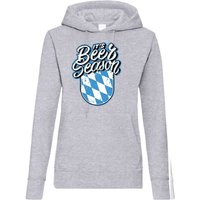 Youth Designz Kapuzenpullover Bayern Bier Season Damen Hoodie Pullover mit trendigem Frontprint von Youth Designz