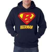 Youth Designz Kapuzenpullover Beerman Herren Hoodie Pullover mit witzigem Heldenmotiv von Youth Designz