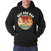 Youth Designz Kapuzenpullover Best Dog Dad Herren Hoodie Pullover mit lustigem Hund Motiv von Youth Designz