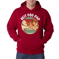 Youth Designz Kapuzenpullover Best Dog Dad Herren Hoodie Pullover mit lustigem Hund Motiv von Youth Designz