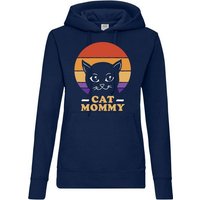 Youth Designz Kapuzenpullover Cat Mommy Damen Hoodie Pullover mit lustigem Katzen Motiv von Youth Designz