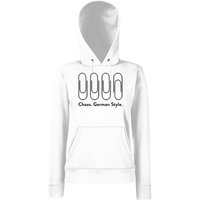 Youth Designz Kapuzenpullover Chaos German Style Damen Hoodie Pullover mit lustigem Frontprint von Youth Designz