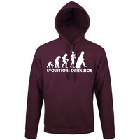 Youth Designz Kapuzenpullover Evolution Dark Side Herren Hoodie Pullover mit lustigem Frontdruck von Youth Designz