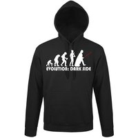 Youth Designz Kapuzenpullover Evolution Dark Side Herren Hoodie Pullover mit lustigem Frontdruck von Youth Designz