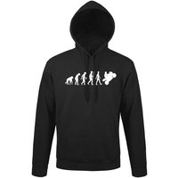 Youth Designz Kapuzenpullover Evolution Motorrad Herren Hoodie Pullover mit modischem Streetbike Frontprint von Youth Designz