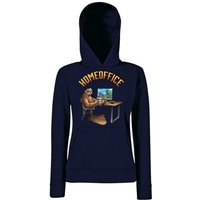 Youth Designz Kapuzenpullover Homeoffice Damen Hoodie Pullover mit lustigem Fun Print von Youth Designz