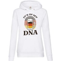 Youth Designz Kapuzenpullover It´s In My DNA Damen Hoodie Pullover mit lustigem Bier Frontprint von Youth Designz