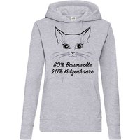 Youth Designz Kapuzenpullover Katze Katzenmama Damen Hoodie Pullover mit lustigem Frontaufdruck von Youth Designz