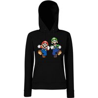 Youth Designz Kapuzenpullover Mario & Luigi Damen Hoodie Pullover mit modischem Print von Youth Designz