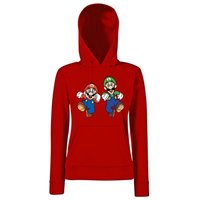 Youth Designz Kapuzenpullover Mario & Luigi Damen Hoodie Pullover mit modischem Print von Youth Designz