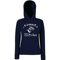 Youth Designz Kapuzenpullover Namaste B*tches Damen Hoodie Pullover mit lustigem Yoga Print von Youth Designz