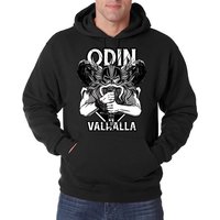 Youth Designz Kapuzenpullover Odin Valhalla Herren Hoodie Pullover mit Mythologie Frontdruck von Youth Designz