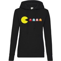 Youth Designz Kapuzenpullover Pacman Damen Hoodie Pullover mit lustigem Frontprint von Youth Designz