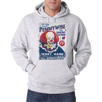 Youth Designz Kapuzenpullover Pennywise Herren Hoodie Pullover mit modischem Clown Print von Youth Designz