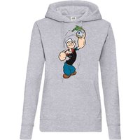 Youth Designz Kapuzenpullover Popeye Damen Hoodie Pullover mit modischem Print von Youth Designz