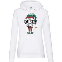 Youth Designz Kapuzenpullover The Queen Elf Damen Hoodie Pullover mit trendigem Weihnachten Frontdruck von Youth Designz