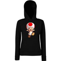 Youth Designz Kapuzenpullover Toad Damen Hoodie Pullover mit modischem Print von Youth Designz