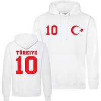 Youth Designz Kapuzenpullover Türkei Herren Hoodie im Fußball "Trikot" Look mit trendigem Frontprint von Youth Designz