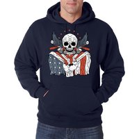 Youth Designz Kapuzenpullover USA Biker Skull Herren Hoodie Pullover mit Logo Aufdruck von Youth Designz