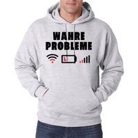 Youth Designz Kapuzenpullover "Wahre Probleme" Herren Hoodie Pullover mit trendigem Frontprint von Youth Designz