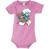 Youth Designz Kurzarmbody Baby Body Strampler Baby Schlumpf Mit niedlichem Frontprint von Youth Designz