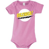 Youth Designz Kurzarmbody Baby Body Strampler Bazinga mit niedlichem Frontprint von Youth Designz