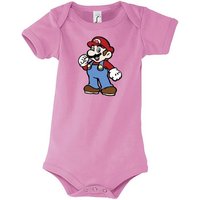 Youth Designz Kurzarmbody Baby Body Strampler Mario mit niedlichem Frontprint von Youth Designz