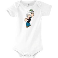 Youth Designz Kurzarmbody Baby Body Strampler Popeye mit niedlichem Frontprint von Youth Designz