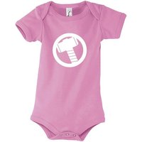 Youth Designz Kurzarmbody Baby Body Strampler Thor Hammer Odin mit niedlichem Frontprint von Youth Designz