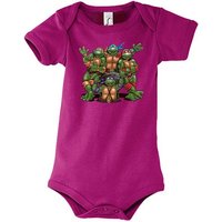 Youth Designz Kurzarmbody Baby Body Strampler Turtles in tollem Design, mit Frontprint von Youth Designz