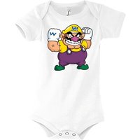 Youth Designz Kurzarmbody Baby Body Strampler Wario mit niedlichem Frontprint von Youth Designz