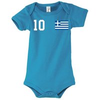 Youth Designz Kurzarmbody Griechenland Kinder Baby Body Strampler mit trendigem Motiv von Youth Designz